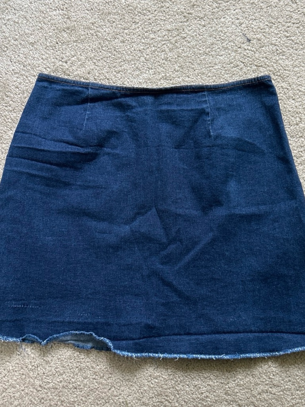 Vintage Navy Denim Mini Skirt